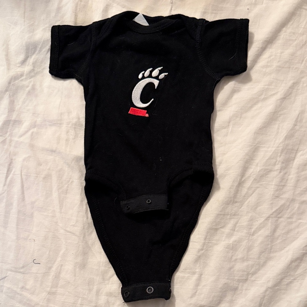University of Cincinnati newborn onesie